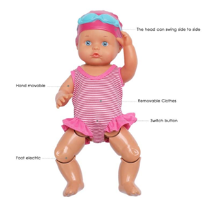 عروسک نوزاد شناگر 33 سانتی متری Swimming Doll -اسباب بازی